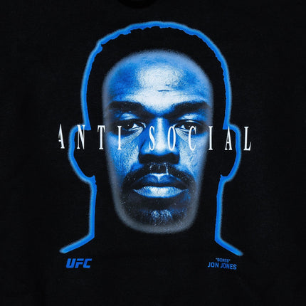 Anti Social Social Club ASSC x UFC 'Bones Jon Jones' Pullover Hoodie Black - SOLE SERIOUSS (4)