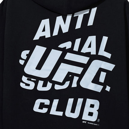 Anti Social Social Club ASSC x UFC 'Bruce Buffer' Pullover Hoodie Black - SOLE SERIOUSS (4)