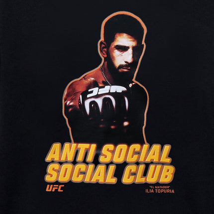 Anti Social Social Club ASSC x UFC 'El Matador Ilia Topuria' Tee Black - SOLE SERIOUSS (3)