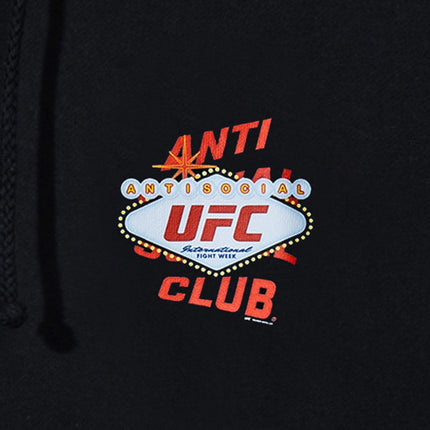 Anti Social Social Club ASSC x UFC 'Fight Week' Pullover Hoodie Black - SOLE SERIOUSS (3)