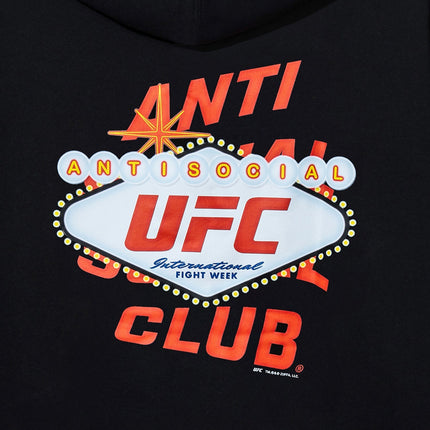 Anti Social Social Club ASSC x UFC 'Fight Week' Pullover Hoodie Black - SOLE SERIOUSS (4)