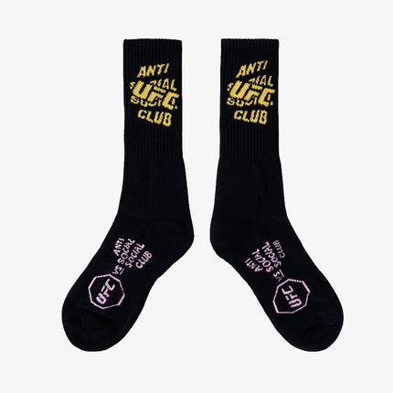 Anti Social Social Club ASSC x UFC 'Main Event' Socks Black - SOLE SERIOUSS (1)