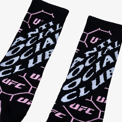 Anti Social Social Club ASSC x UFC 'Sportsmanship' Socks Black - SOLE SERIOUSS (2)