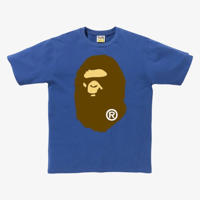 BAPE A Bathing Ape 'Big Ape Head' Tee Blue (SS19) - SOLE SERIOUSS (1)