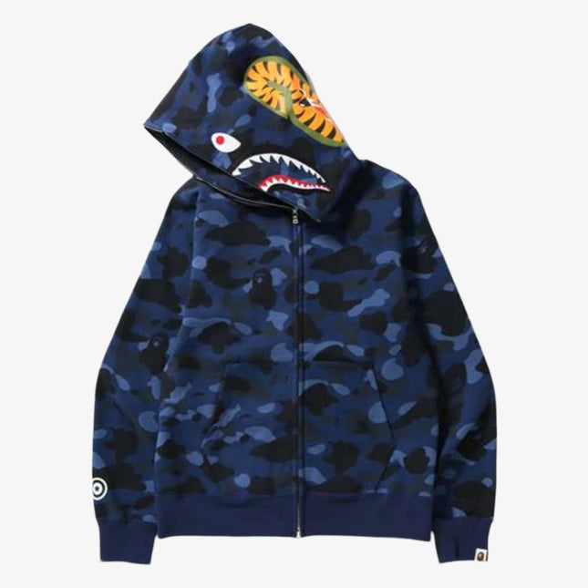 BAPE A Bathing Ape 'Color Camo Shark' Full Zip Hoodie Blue (SS22) - SOLE SERIOUSS (1)