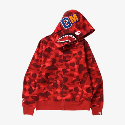 BAPE / A Bathing Ape 'Color Camo Shark' Full Zip Hoodie Red (SS22) | SOLE SERIOUSS [2]