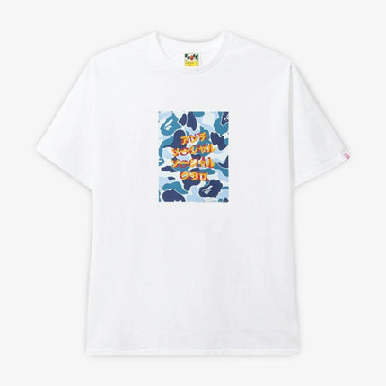 BAPE / A Bathing Ape x ASSC / Anti Social Social Club 'ABC Camo Box' Tee White / Blue (FW20) | SOLE SERIOUSS [1]