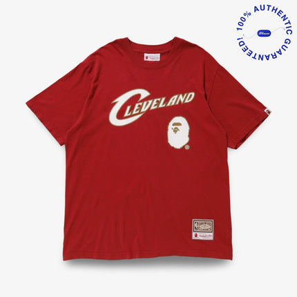 BAPE / A Bathing Ape x Mitchell and Ness x NBA 'Cavs / Cleveland Cavaliers' Tee Burgundy (FW18) | SOLE SERIOUSS [1]