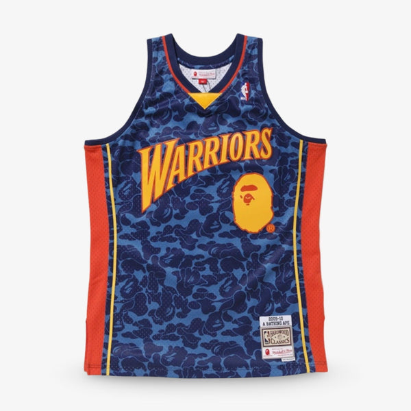 BAPE A Bathing Ape x Mitchell & Ness x NBA 'Golden State Warriors