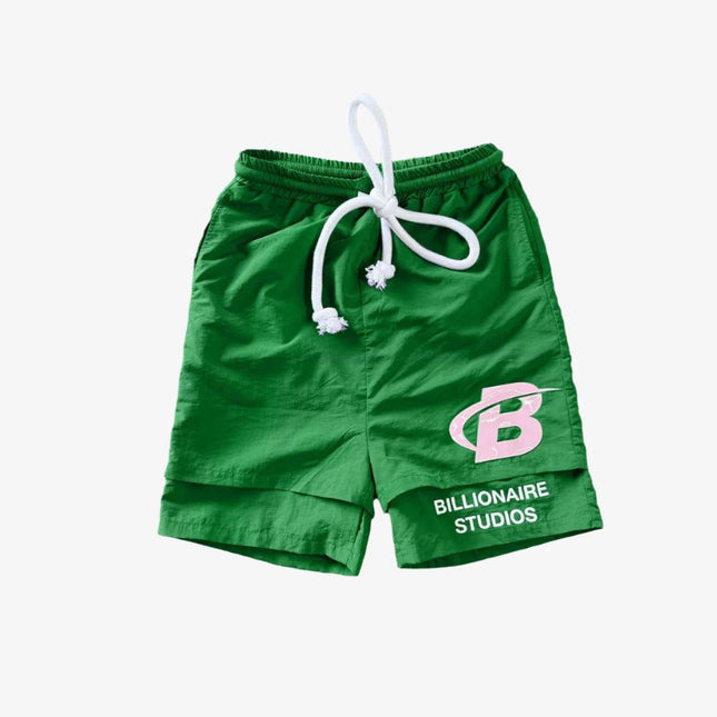 Billionaire Studios 'Bubblegum B' Gel Sport Shorts Green / Pink - SOLE SERIOUSS (1)