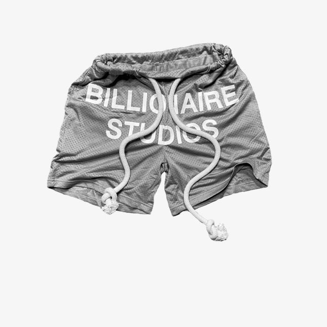 Billionaire Studios 'Foggy Bill' Double-layered Mesh Net Shorts Grey - SOLE SERIOUSS (1)