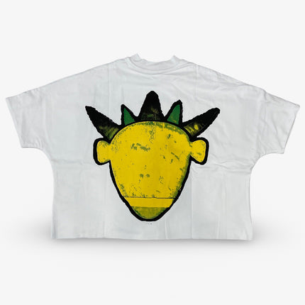 Billionaire Studios 'Lemon Head' Oversized Boxy Crop T-Shirt White / Yellow - SOLE SERIOUSS (2)