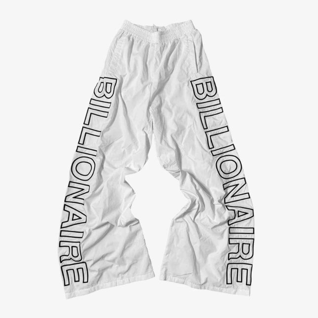 Billionaire Studios 'White Bills' Outliner Track Pants White / Black - SOLE SERIOUSS (1)