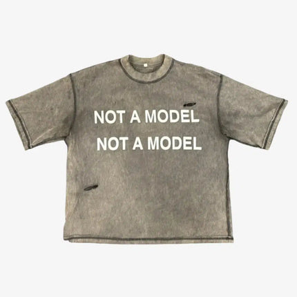 Bottega Desires 'Not A Model' T-Shirt Grey - SOLE SERIOUSS (1)