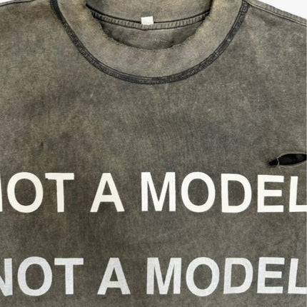 Bottega Desires 'Not A Model' T-Shirt Grey - SOLE SERIOUSS (4)