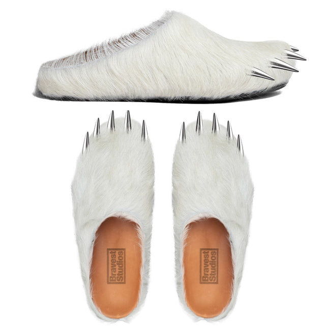 Bravest Studios 'Bear Claw' Mules White