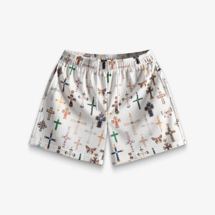 Bravest Studios 'Cross' Shorts White - SOLE SERIOUSS (1)