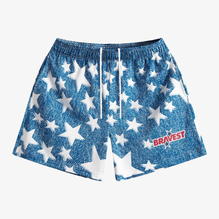 Bravest Studios 'Denim Star' Shorts Blue (SS23) 23SSDSSH - SOLE SERIOUSS (1)