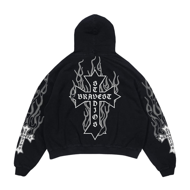 Bravest Studios 'Eternal' Hoodie Black / Grey