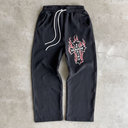 Bravest Studios 'Eternal' Sweatpants Black / Red