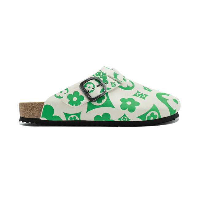 Bravest Studios 'Flower' Suede Clogs Green