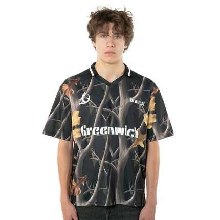 Bravest Studios 'Greenwich' Soccer Jersey Black / Camo