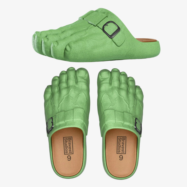 Bravest Studios 'Hulk Foot' Clogs Green