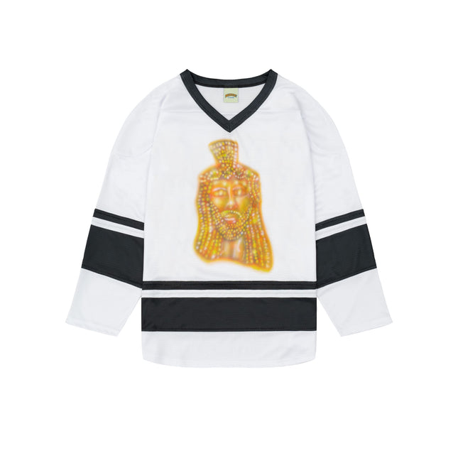 Bravest Studios 'Jesus Piece' Hockey Jersey White