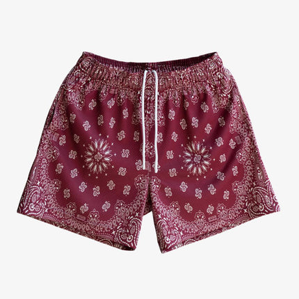 Bravest Studios 'Paisley' Shorts Burgundy - SOLE SERIOUSS (1)