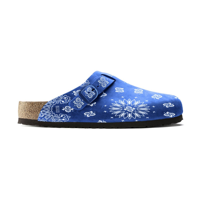 Bravest Studios 'Paisley' Suede Clogs Royal Blue