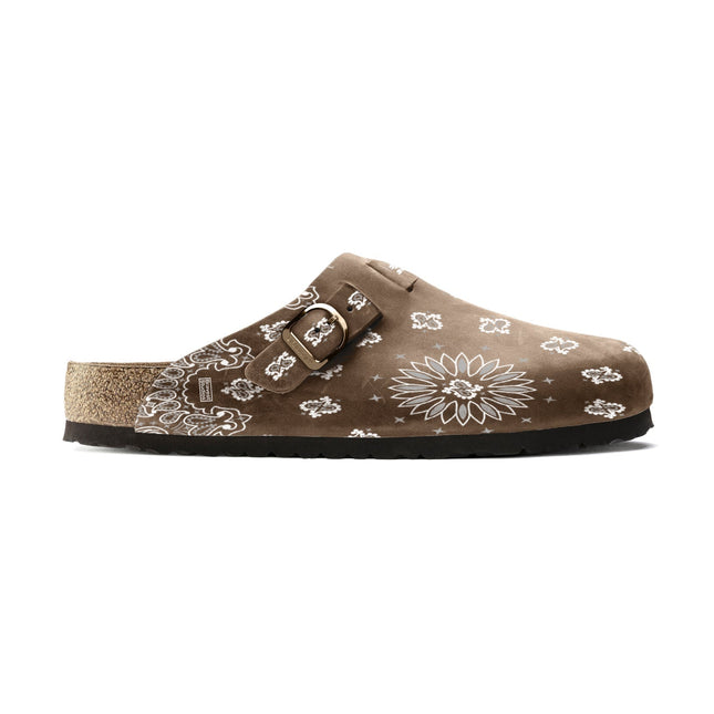 Bravest Studios 'Paisley V2' Suede Clogs Mocha Brown