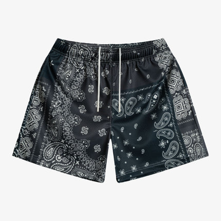 Bravest Studios 'Patchwork Paisley' Shorts Black - SOLE SERIOUSS (1)