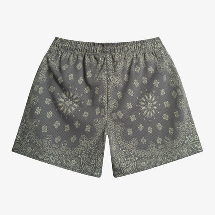 Bravest Studios 'Screenprinted Paisley' Shorts Concrete Grey - SOLE SERIOUSS (2)