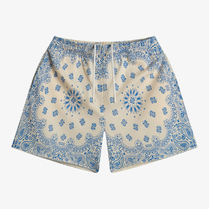 Bravest Studios 'Screenprinted Paisley' Shorts Cream - SOLE SERIOUSS (1)