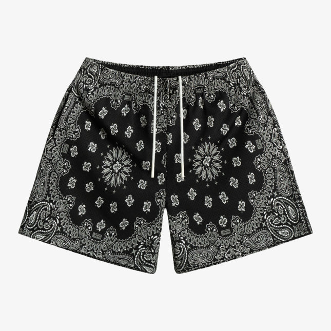 Bravest Studios 'Screenprinted Paisley Two-Tone' Shorts Black - SOLE SERIOUSS (1)