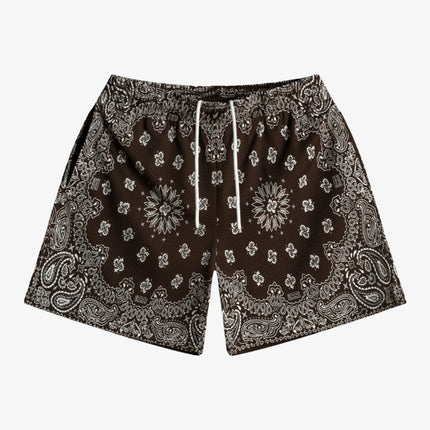 Bravest Studios 'Screenprinted Paisley Two-Tone' Shorts Brown - SOLE SERIOUSS (1)