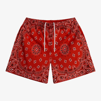 Bravest Studios 'Screenprinted Paisley Two-Tone' Shorts Red - SOLE SERIOUSS (1)