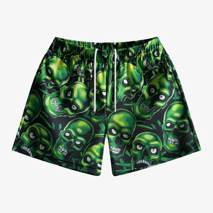 Bravest Studios 'Skully' Shorts Green - SOLE SERIOUSS (1)