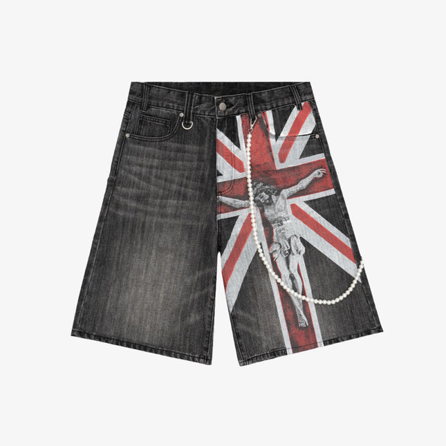 Bravest Studios 'Union' Jorts Jean Denim Shorts Black - SOLE SERIOUSS (1)