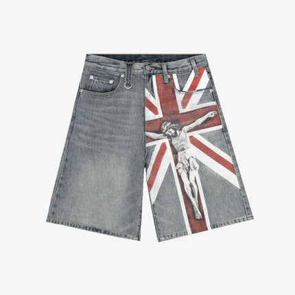 Bravest Studios 'Union' Jorts Jean Denim Shorts Washed Blue - SOLE SERIOUSS (1)