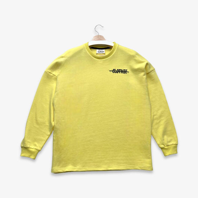 CLOTHIE French Terry L/S Long Sleeve Sweatshirt 'Ciana's Palette' Sunrise Yellow SS23 - SOLE SERIOUSS (1)