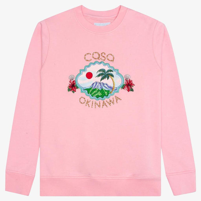 Casablanca 'Okinawa' Embroidered Sweatshirt Pink - SOLE SERIOUSS (1)