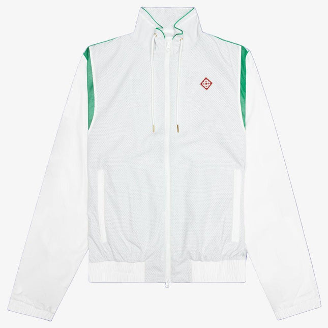 Casablanca Perforated Layered Track Jacket White / Green - SOLE SERIOUSS (1)