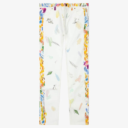 Casablanca 'Work In Progress' Printed Straight Leg Jeans - SOLE SERIOUSS (1)