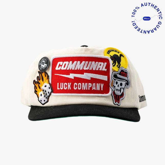 Communal Cowboy 'Bad Luck Charms / Company Patch Collage' Snapback Hat Black / Vintage White | SOLE SERIOUSS [1]