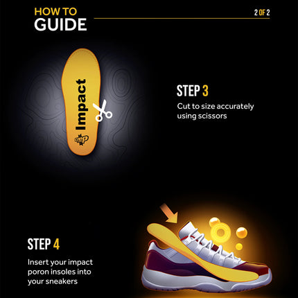 Crep Protect Ultimate Sneaker Poron XRD Insoles (Impact) Yellow - SOLE SERIOUSS (5)