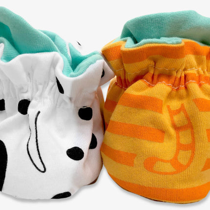 (Crib Bootie) Pals Socks Non-Slip Baby Booties 'Kitten & Puppy'