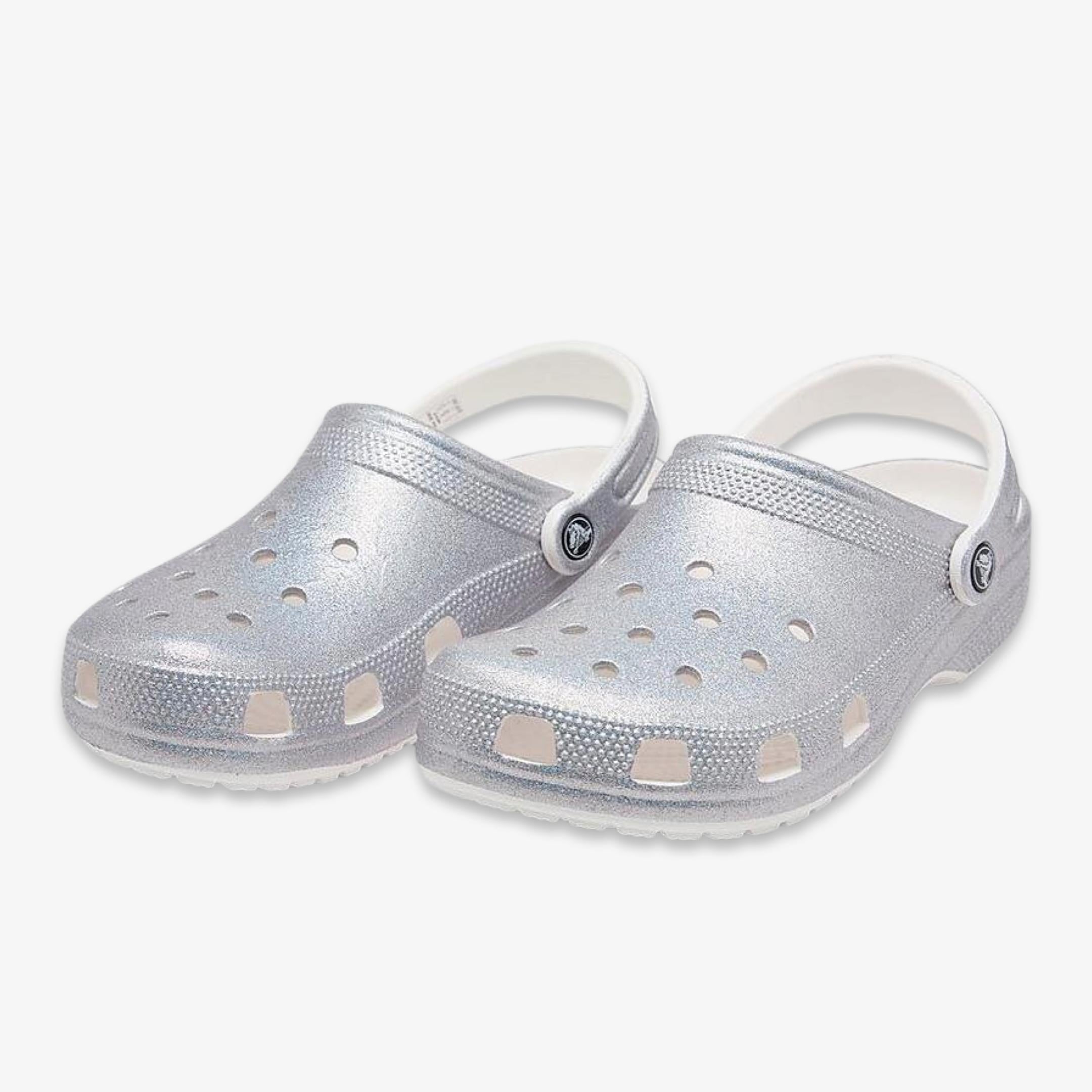 Crocs Classic Clog 'Metallic Silver / Glitter' () 207551-90H â SOLE SERIOUSS