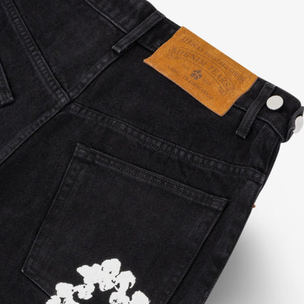 Denim Tears Jean Shorts 'The Cotton Wreath' Black (SS24) 404-010-30 - SOLE SERIOUSS (3)