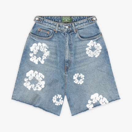 Denim Tears Jean Shorts 'The Cotton Wreath' Light Wash (SS24) | SOLE SERIOUSS [1]